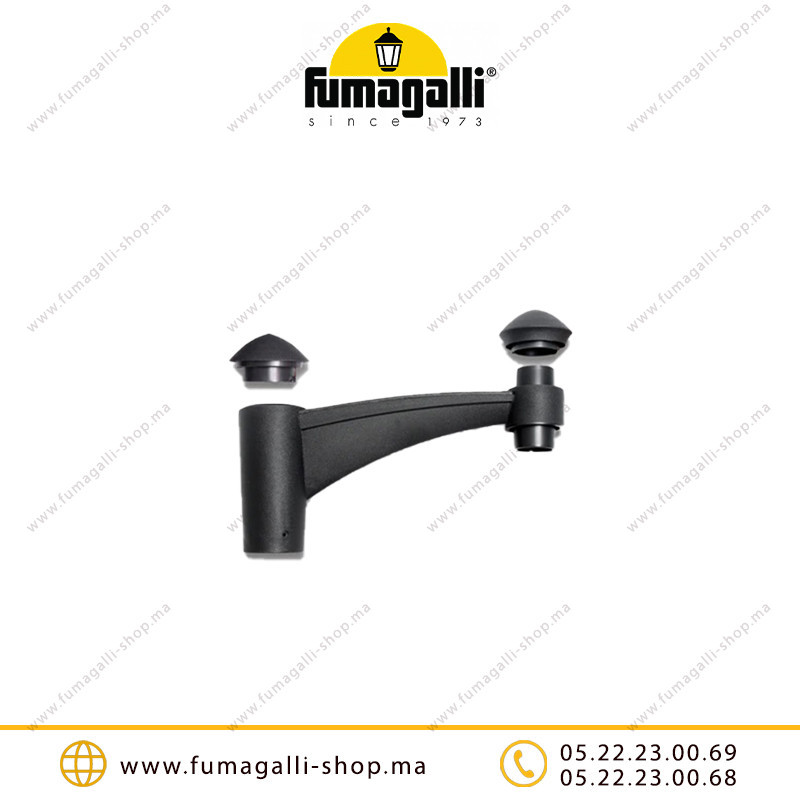 Bras d'éclairage publique FUMAGALLI MIDIPILAR 1L Noir Casablanca Maroc