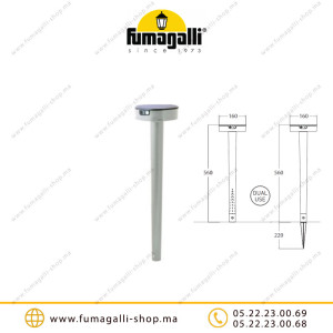 Borne de jardin Fumagalli Fiorina 560 Gris FI1.542 Casablanca Maroc