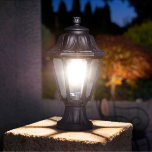 Borne de jardin Fumagalli Mikrolot Anna noir Casablanca Maroc