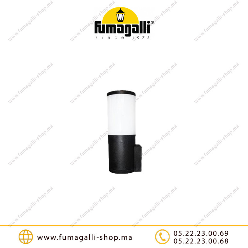 Applique murale Fumagalli Amelia wall E27 8,5W CCT Noir Casablanca Maroc