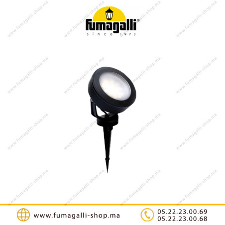 Spot piquet de jardin Fumagalli Tommy noir Casablanca Maroc