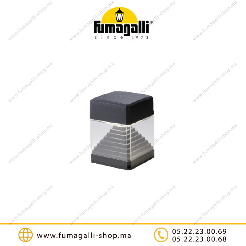 Borne de jardin Fumagalli Ester wall noir Casablanca Maroc