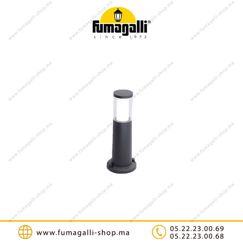 Borne de jardin Fumagalli Carlo 400 GU10 noir Casablanca Maroc
